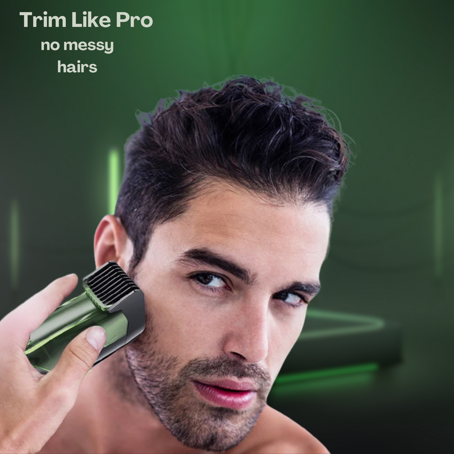 Vacuum beard trimmer